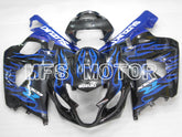 Carénage ABS injecté Suzuki GSXR600 GSXR750 2004-2005 - Flamme - Noir Bleu - MFS6424
